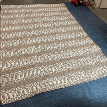Elegant Brown Beige Tribal Boho Outdoor Area Rug - 7X10 Feet